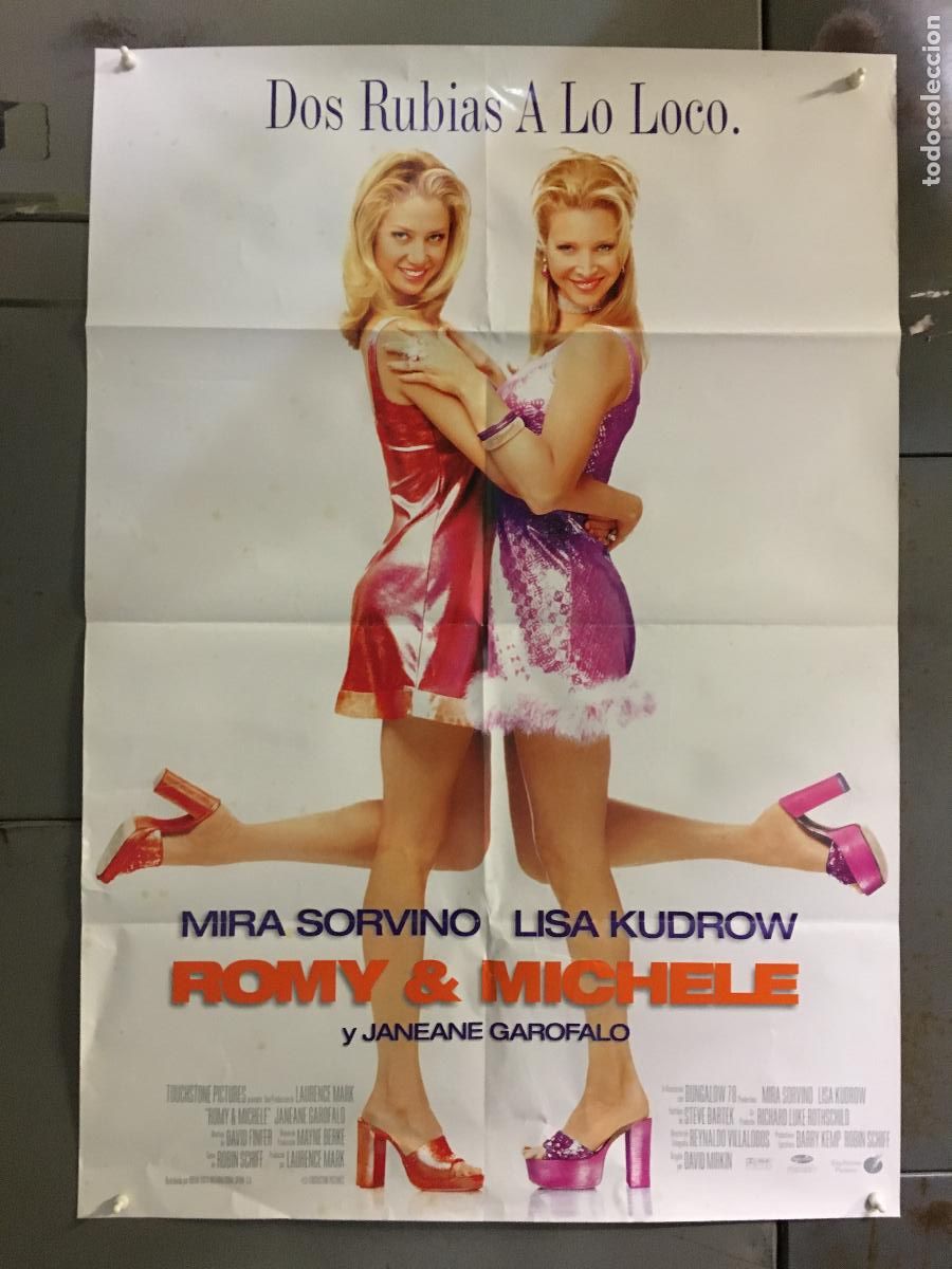 Cine: AFM06 ROMY & MICHELE MIRA SORVINO LISA KUDROW POSTER ORIGINAL ESTRENO 70X100