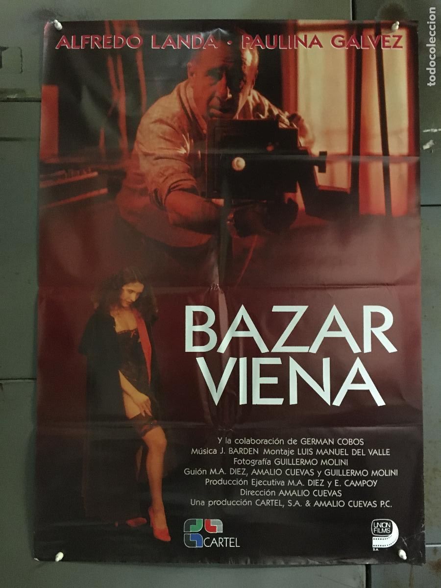 Cine: AFM25 BAZAR VIENA ALFREDO LANDA POSTER ORIGINAL 70X100 ESTRENO h5