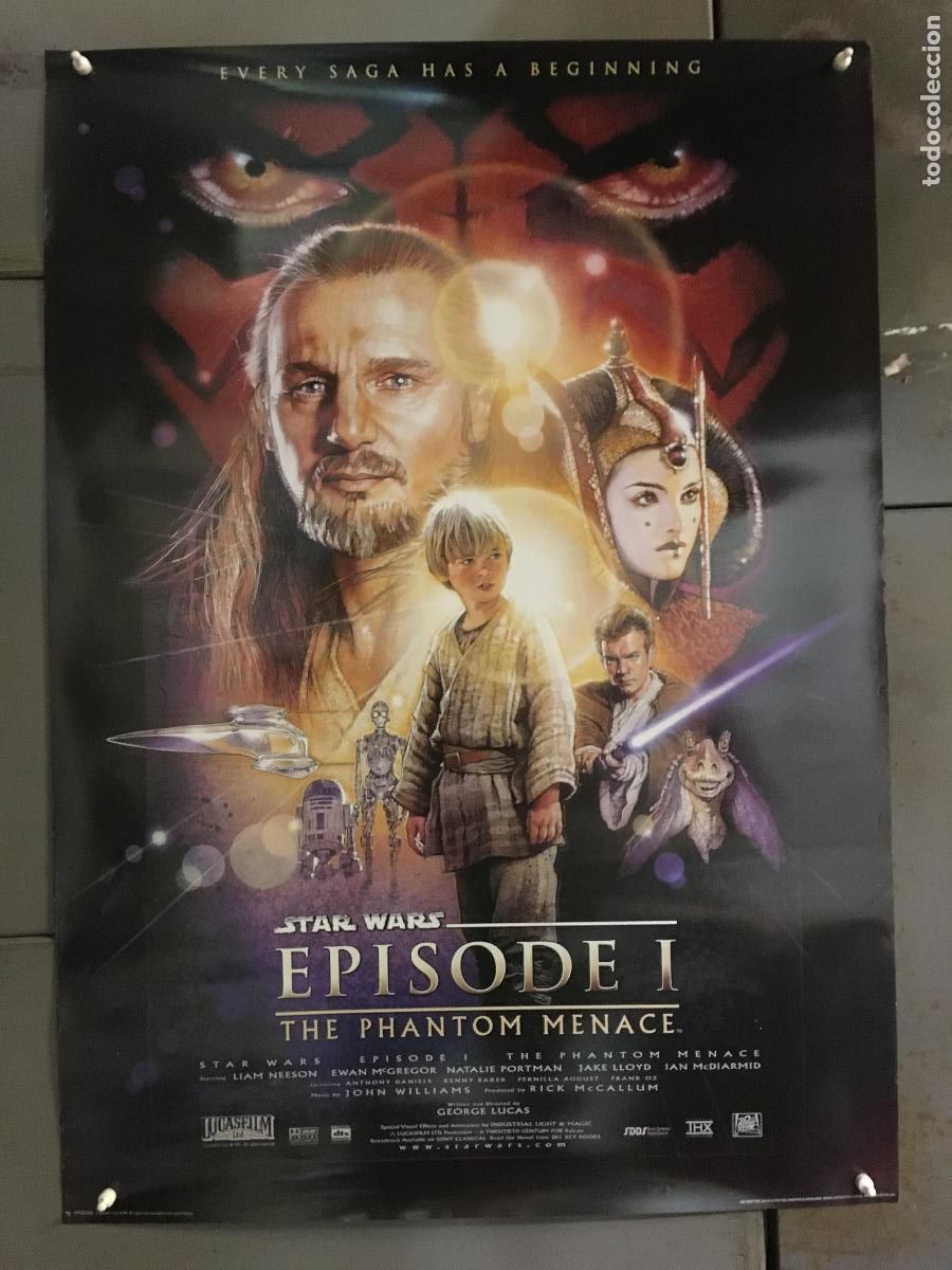 Kino: R0310 LA AMENAZA FANTASMA EPISODIO 1 STAR WARS POSTER 70X100 h12