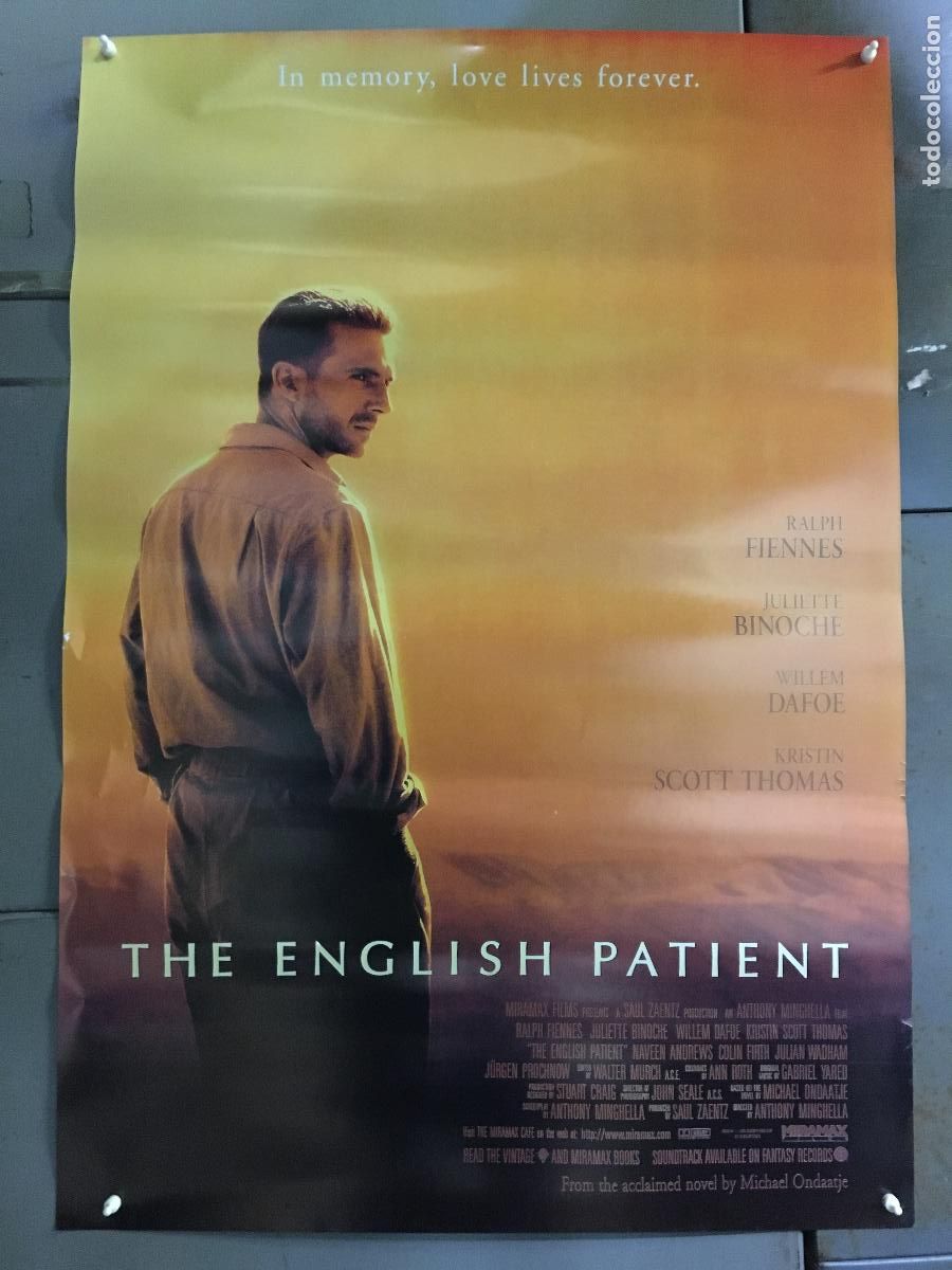 Cinema: R0311 EL PACIENTE INGLES RALPH FIENNES POSTER 70X100 h7