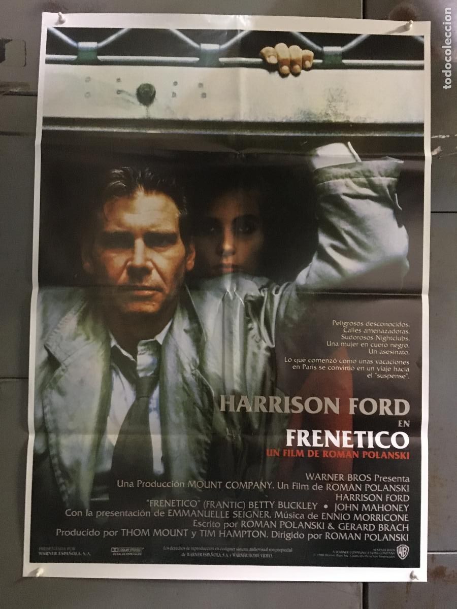 Cine: AFM41 FRENETICO HARRISON FORD ROMAN POLANSKI EMMANUELLE SEIGNER POSTER ORIGINAL 70X100 ESPA&Ntilde;OL h5