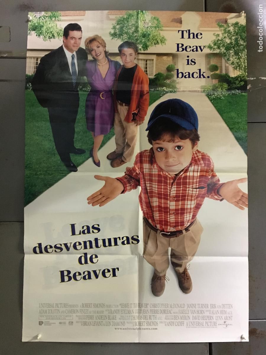 Cine: AFM43 LAS DESVENTURAS DE BEAVER CHRISTOPHER MCDONALD POSTER ORIGINAL AMERICANO 68X101