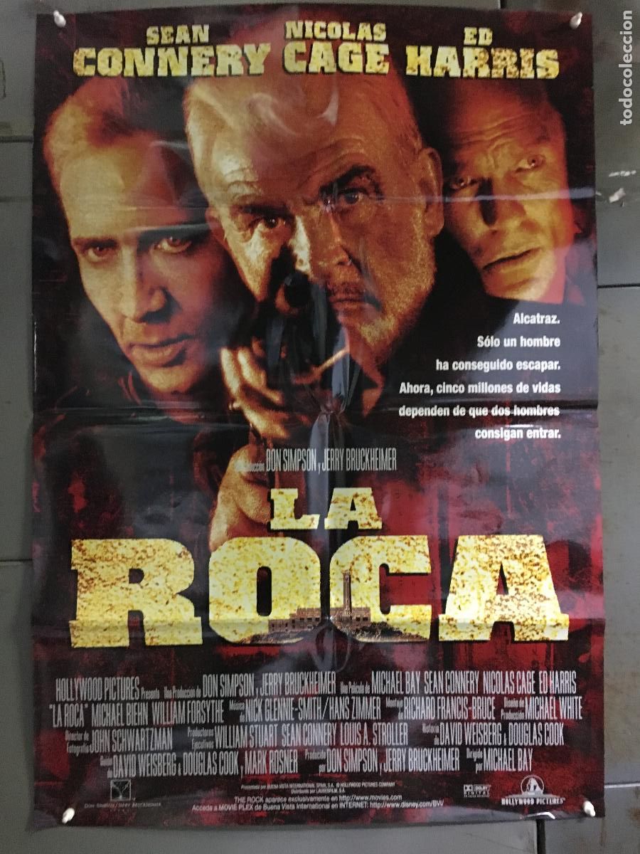 Cine: AFM49 LA ROCA NICOLAS CAGE SEAN CONNERY POSTER ORIGINAL ESTRENO 70X100 h4
