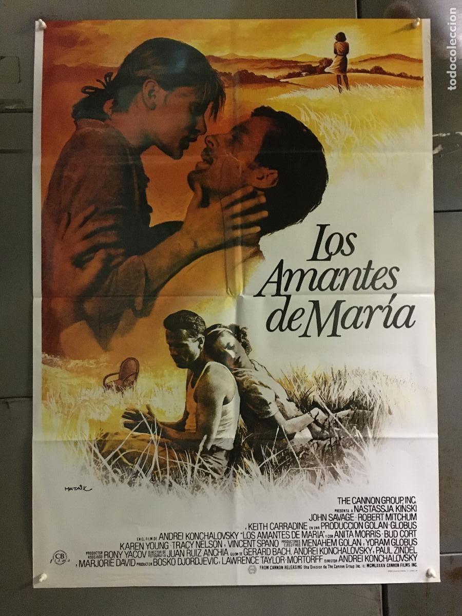 Cine: AFM74 LOS AMANTES DE MARIA NASTASSJA KINSKI POSTER ORIGINAL 70X100 ESTRENO h13