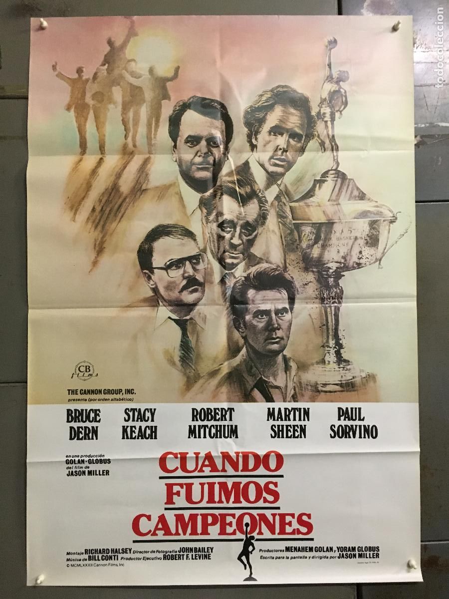 Kino: AFM79 CUANDO FUIMOS CAMPEONES ROBERT MITCHUM BALONCESTO POSTER ORIGINAL 70X100 ESTRENO h5