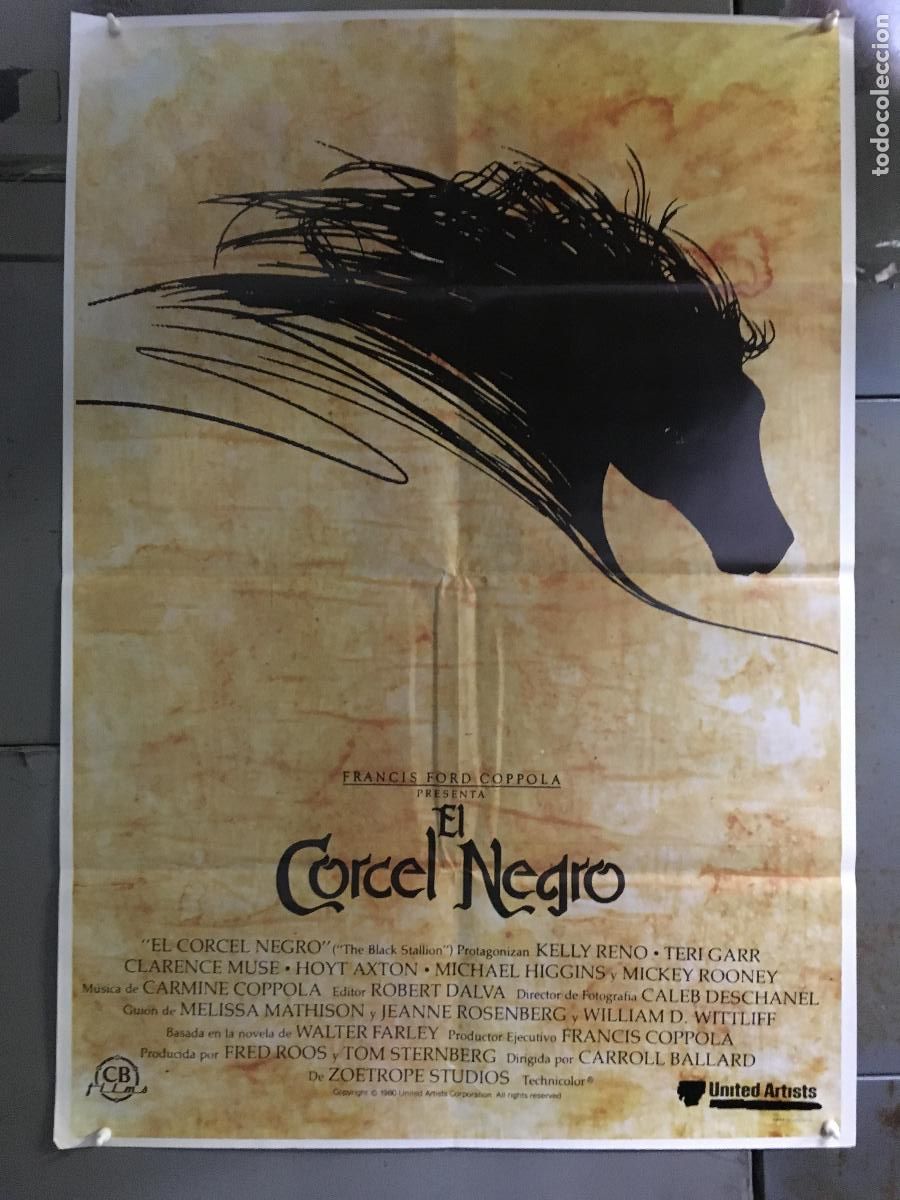 Cine: AFM81 EL CORCEL NEGRO MICKEY ROONEY POSTER ORIGINAL 70X100 ESTRENO h7