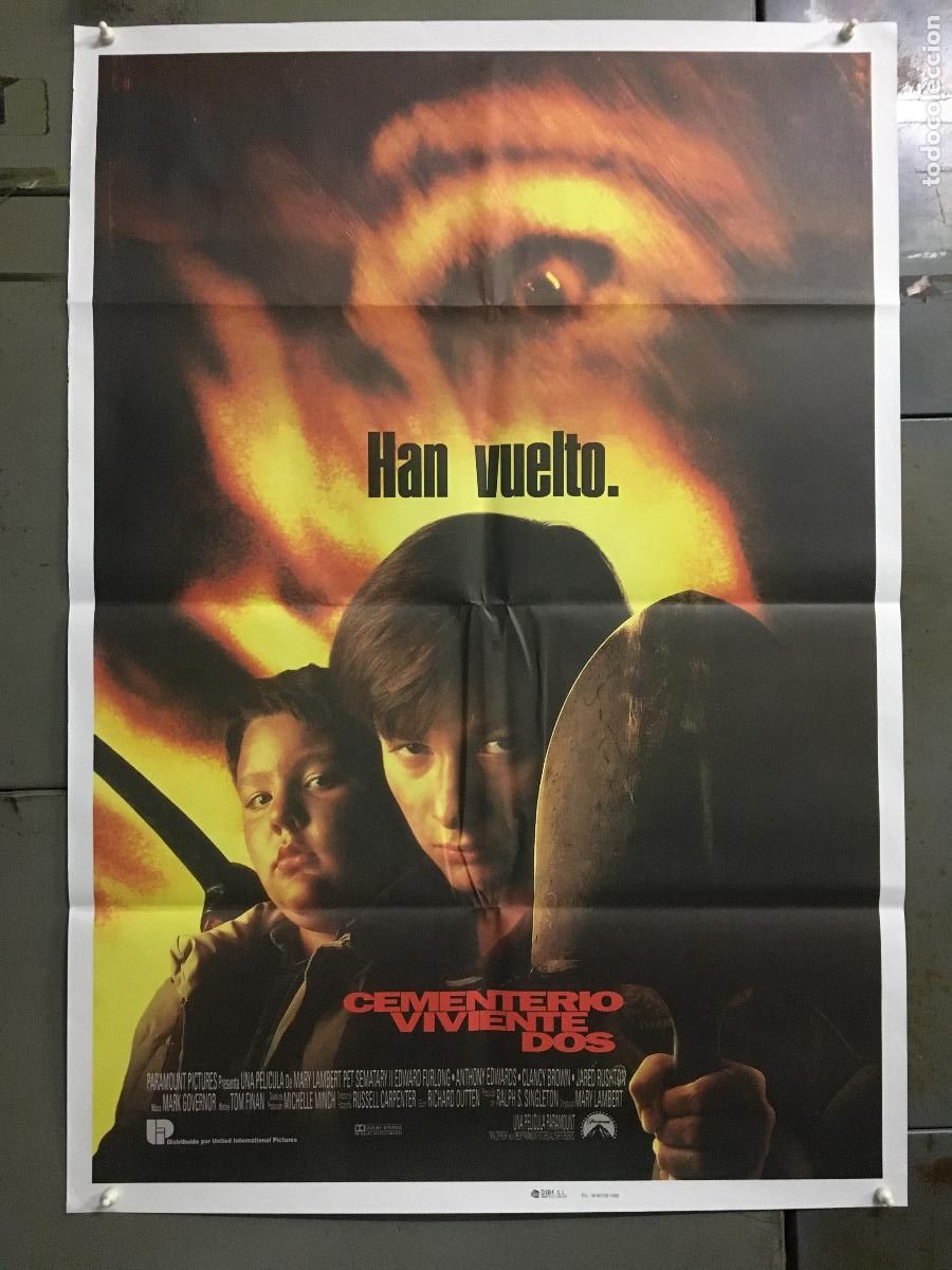 Cine: AFM82 CEMENTERIO VIVIENTE 2 EDWARD FURLONG POSTER ORIGINAL 70X100 ESTRENO h6