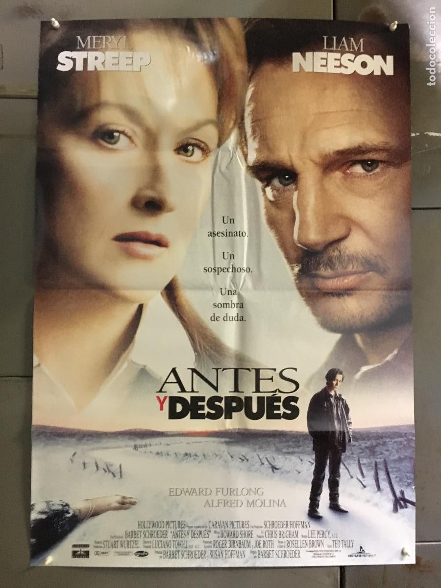 Cinema: AFM86 ANTES Y DESPUES MERYL STREEP LIAM NEESON POSTER ORIGINAL 70X100 ESTRENO h6