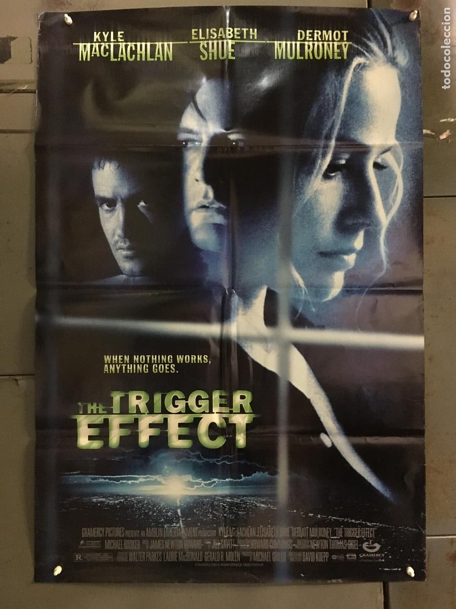 Cinema: AFM92 EL EFECTO DOMINO THE TRIGGER EFFECT ELISABETH SHUE POSTER ORIGINAL AMERICANO 68X101 h0