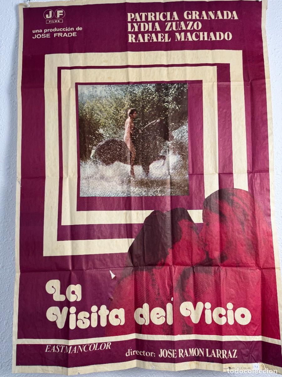 Kino: Cartel Original La Visita del Vicio 1978 70x100 cm Jos&eacute; Ram&oacute;n Larraz Cine Espa&ntilde;ol Vintage N46