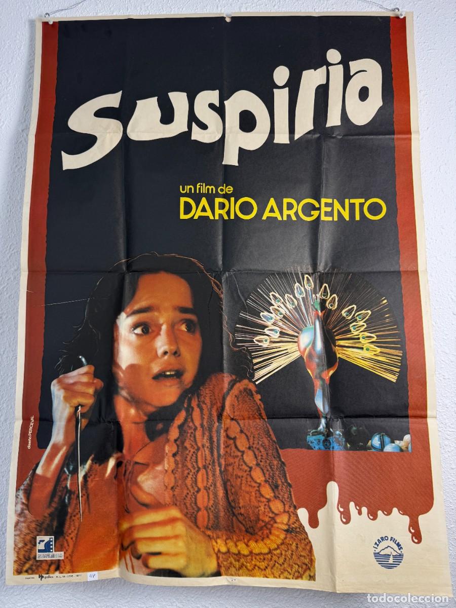 Cine: Cartel Original Suspiria 1977 70x100 cm Dario Argento Jessica Harper Cine Terror Vintage N48