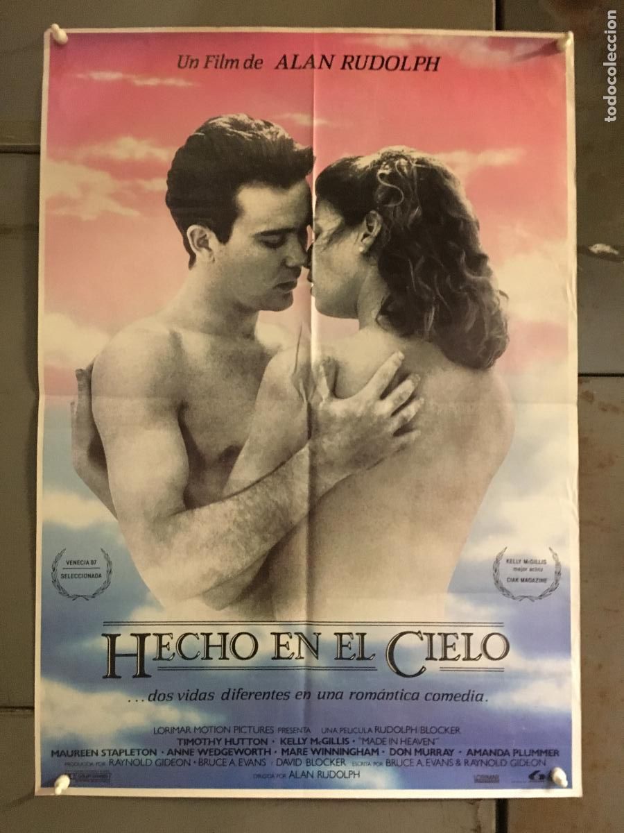 Cinema: AFN22 HECHO EN EL CIELO KELLY MCGILLIS ALAN RUDOLPH POSTER ORIGINAL 50X70 ESTRENO h4