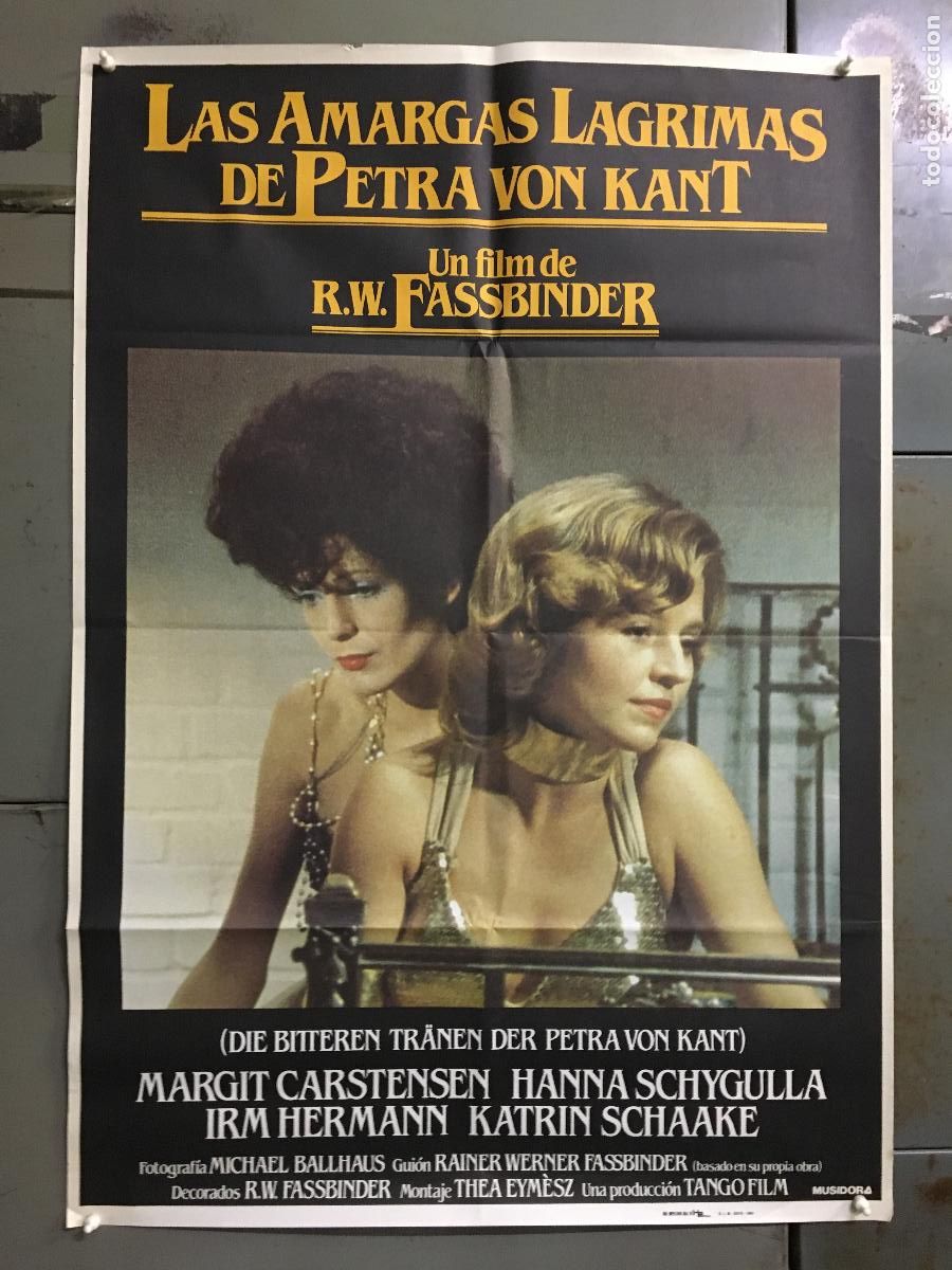 Cine: AFN27 LAS AMARGAS LAGRIMAS DE PETRA VON KANT R.W. FASSBINDER SCHYGULLA POSTER ORIG 70X100 ESTRENO h3