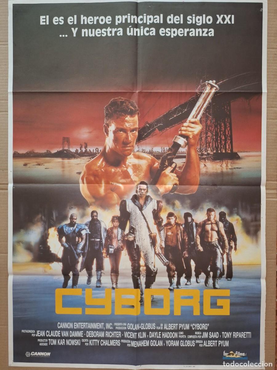 Cine: CARTEL CINE PELICULA CYBORG JEAN CLUDE VAN DAMME A&Ntilde;O 1988 A 241