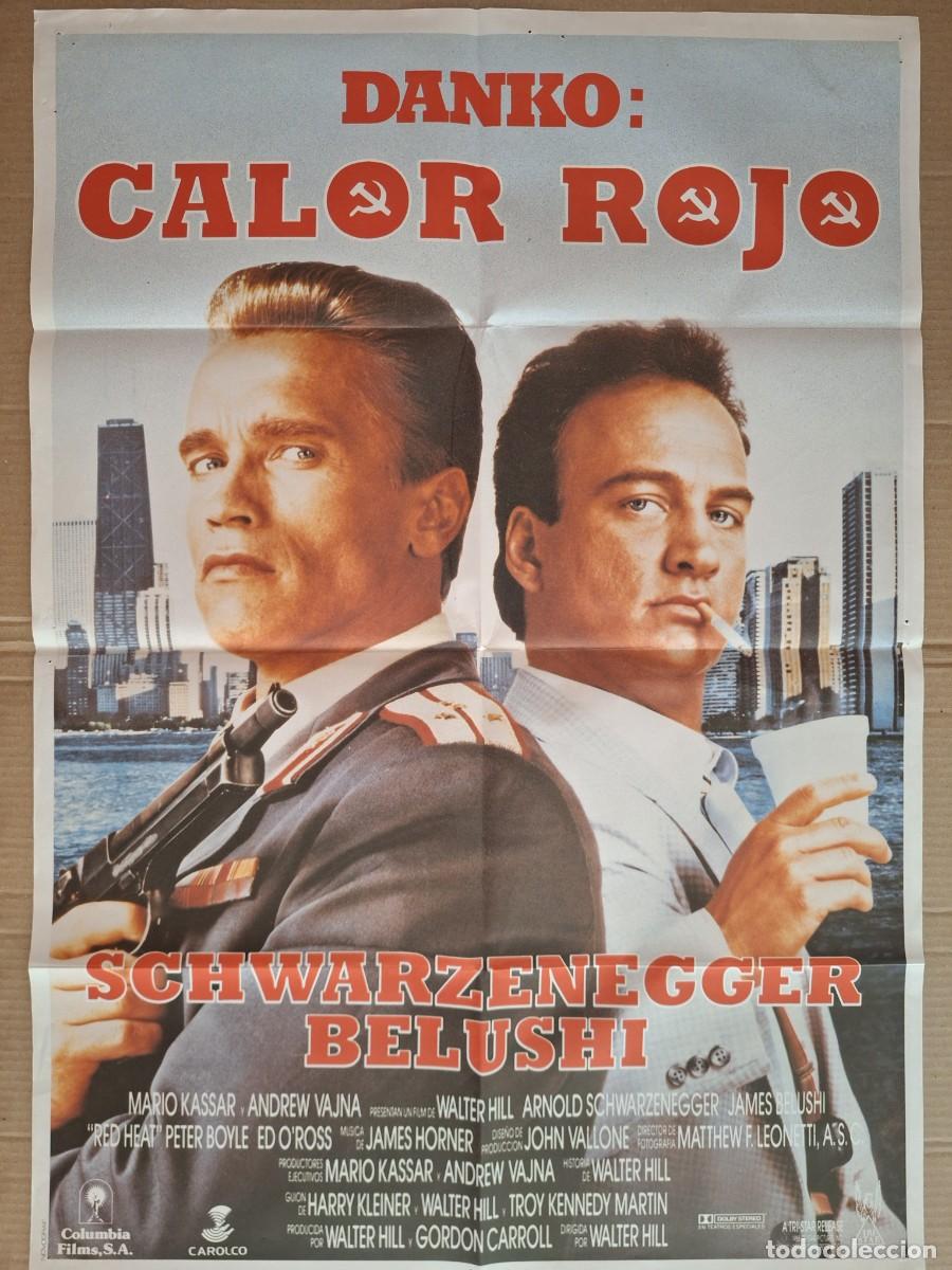 Cine: CARTEL CINE PELICULA DANKO CALOR ROJO SCHWARZENEGGER BELUSHI A 242