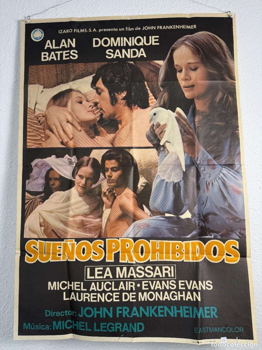 Cine: Cartel Original Sue&ntilde;os Prohibidos 1973 70x100 cm John Frankenheimer Cine Espa&ntilde;ol Vintage N54