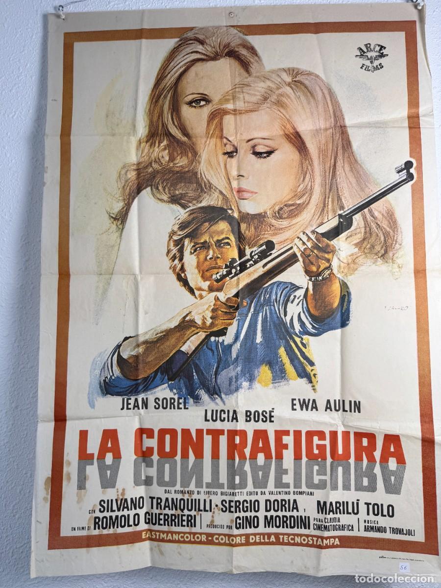 Cine: Cartel Original La Controfigura 1971 70x100 cm Jean Sorel Luc&iacute;a Bos&eacute; Cine Espa&ntilde;ol Vintage N56