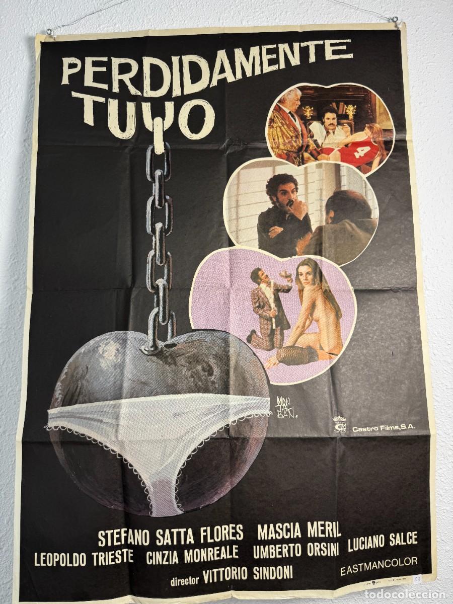 Cine: Cartel Original Perdidamente Tuyo 1976 70x100 cm Stefano Satta Flores Cine Espa&ntilde;ol Vintage N63