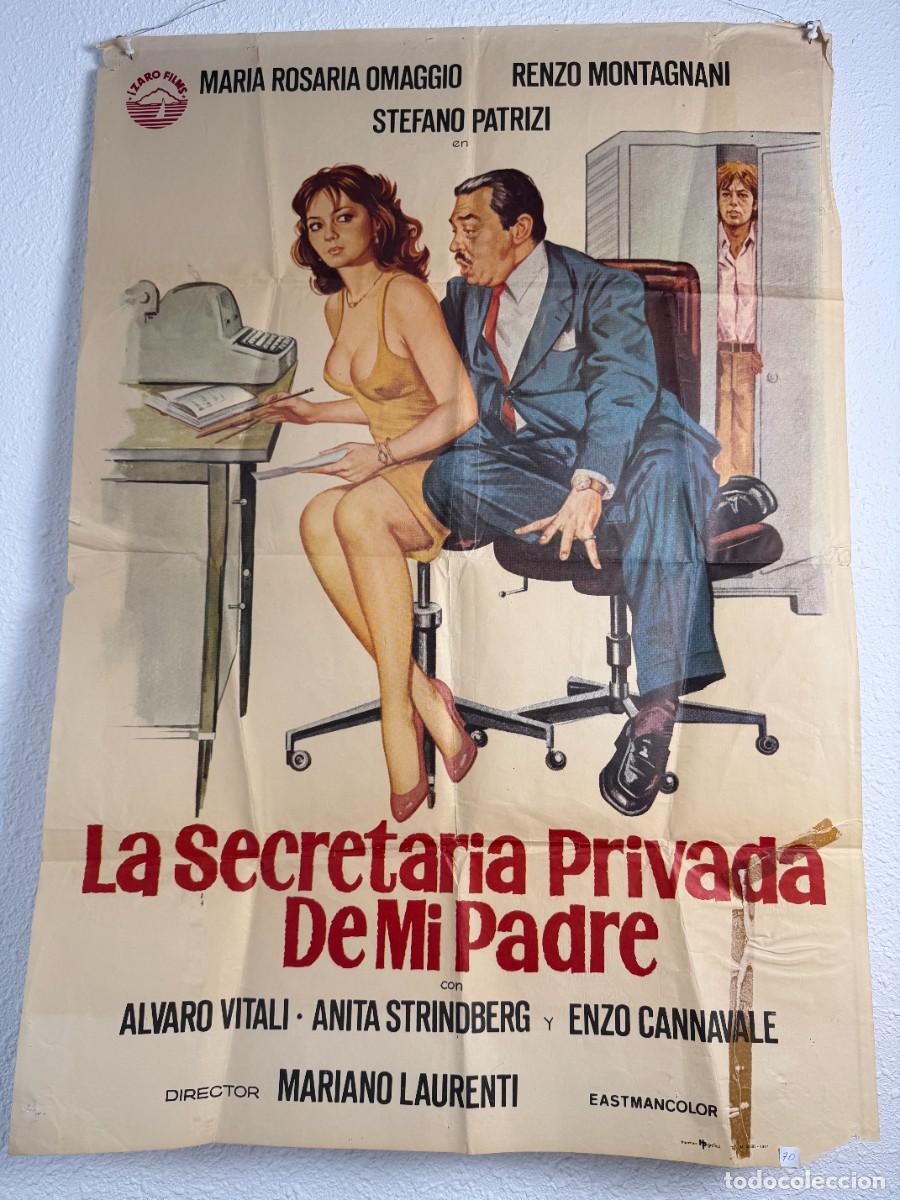 Cine: Cartel Original La Secretaria Privada de Mi Padre 1976 70x100 cm Cine Espa&ntilde;ol Vintage N70
