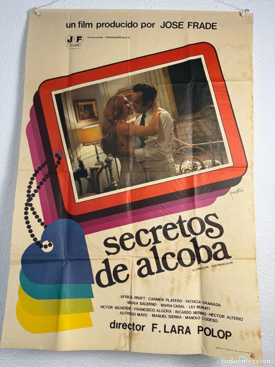 Kino: Cartel Original Secretos de Alcoba 1977 70x100 cm &Aacute;frica Pratt Cine Espa&ntilde;ol Vintage N71