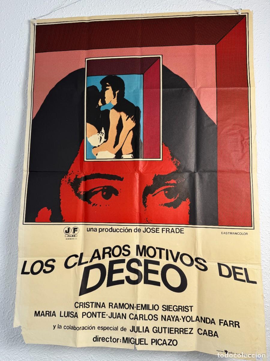 Kino: Cartel Original Los Claros Motivos del Deseo 1977 70x100 cm Cine Espa&ntilde;ol Vintage N72