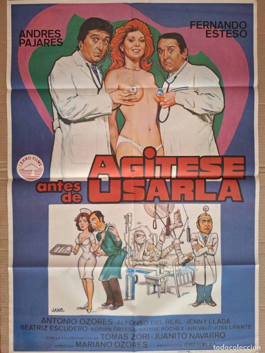 Cine: CARTEL CINE AGITESE ANTES DE USARLA FERNANDO ESTESO ANDRES PAJARES A&Ntilde;O 1983 ILUSTRA JANO A 245