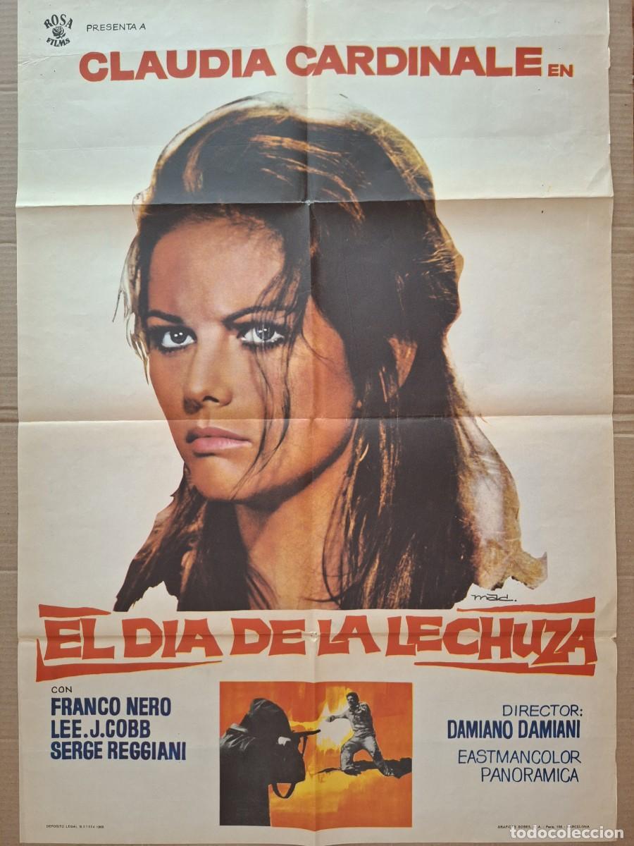 Kino: CARTEL CINE PELICULA EL DIA DE LA LECHUZA CLAUDIA CARDINALE FRANCO NERO ILUSTRA MAC A 247