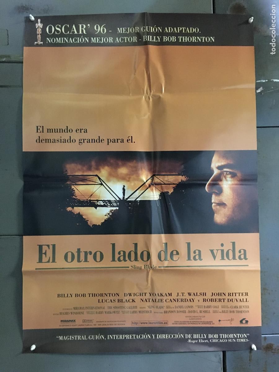 Cine: AFN64 EL OTRO LADO DE LA VIDA BILLY BOB THORNTON DWIGHT YOAKAM POSTER ORIGINAL 70X100 ESTRENO h8