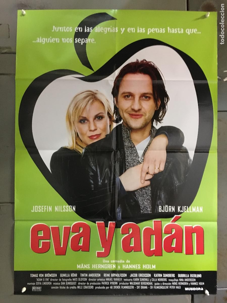 Cine: AFN72 EVA Y ADAN JOSEFIN NILSSON BJORN KJELLMAN POSTER ORIGINAL 70X100 ESTRENO h1