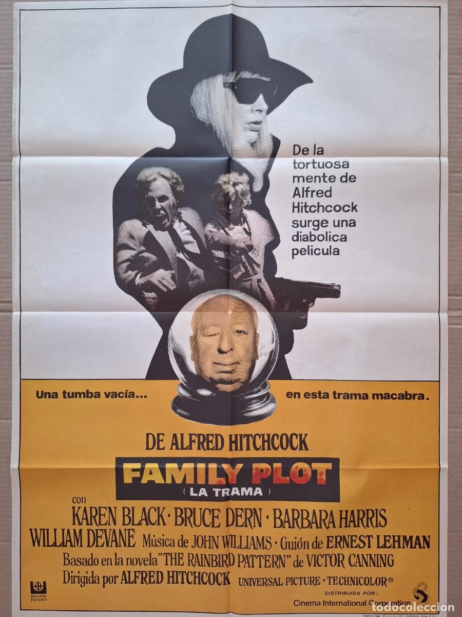 Cine: CARTEL CINE PELICULA FAMILY PLOT LA TRAMA DIRECTOR ALFRED HITCHCOCK A 253
