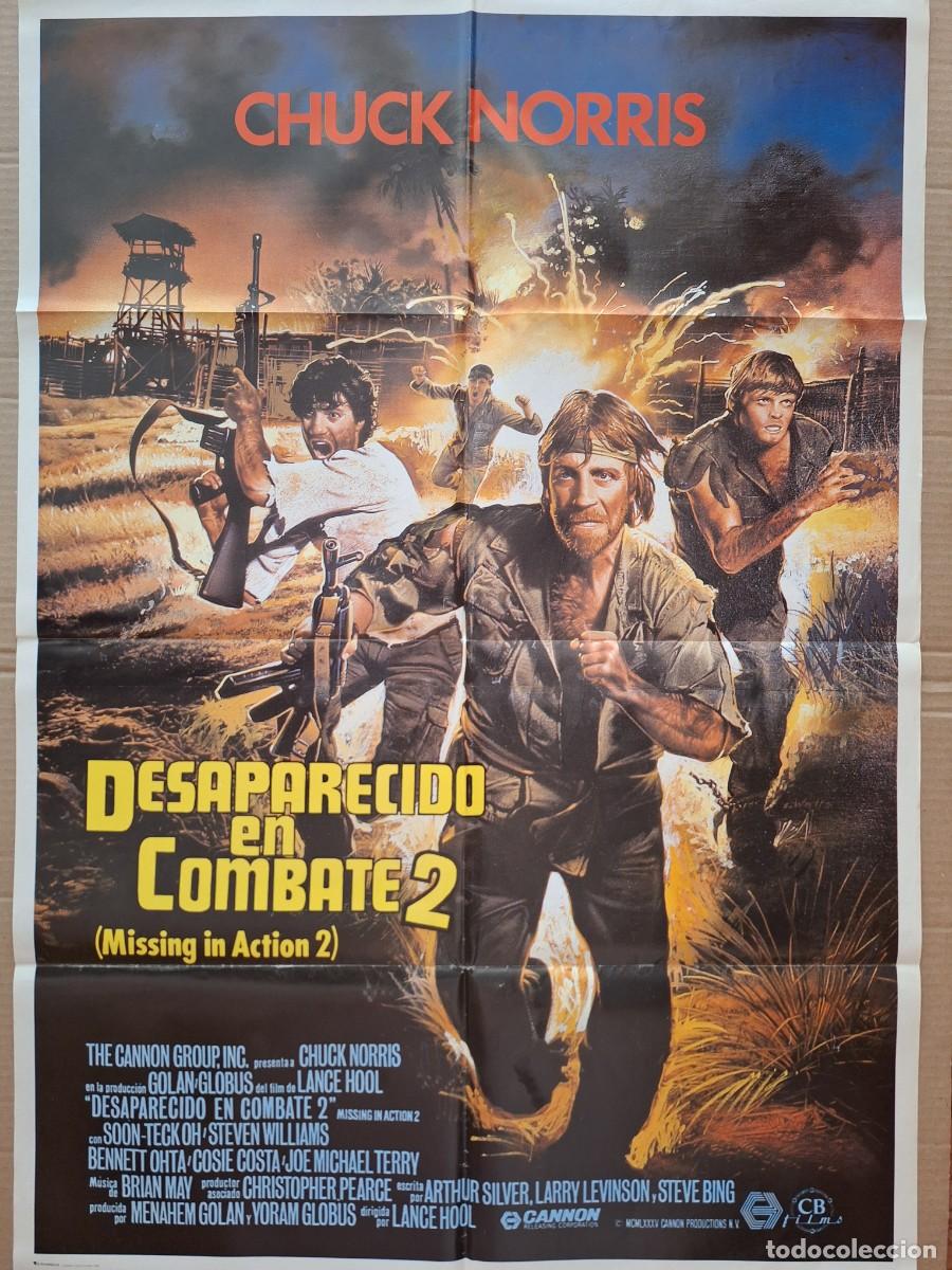 Cine: CARTEL CINE PELICULA DESAPARECIDO EN COMBATE 2 CHUCK NORRIS A&Ntilde;O 1985 A 254