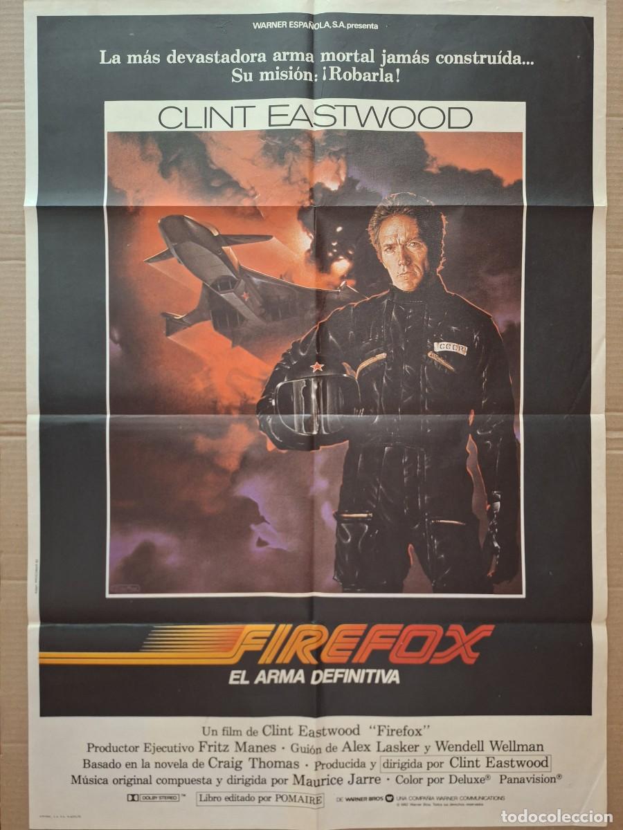 Cine: CARTEL CINE PELICULA FIREFOX EL ARMA DEFINITIVA CLINT EASTWOOD A&Ntilde;O 1982 A 256