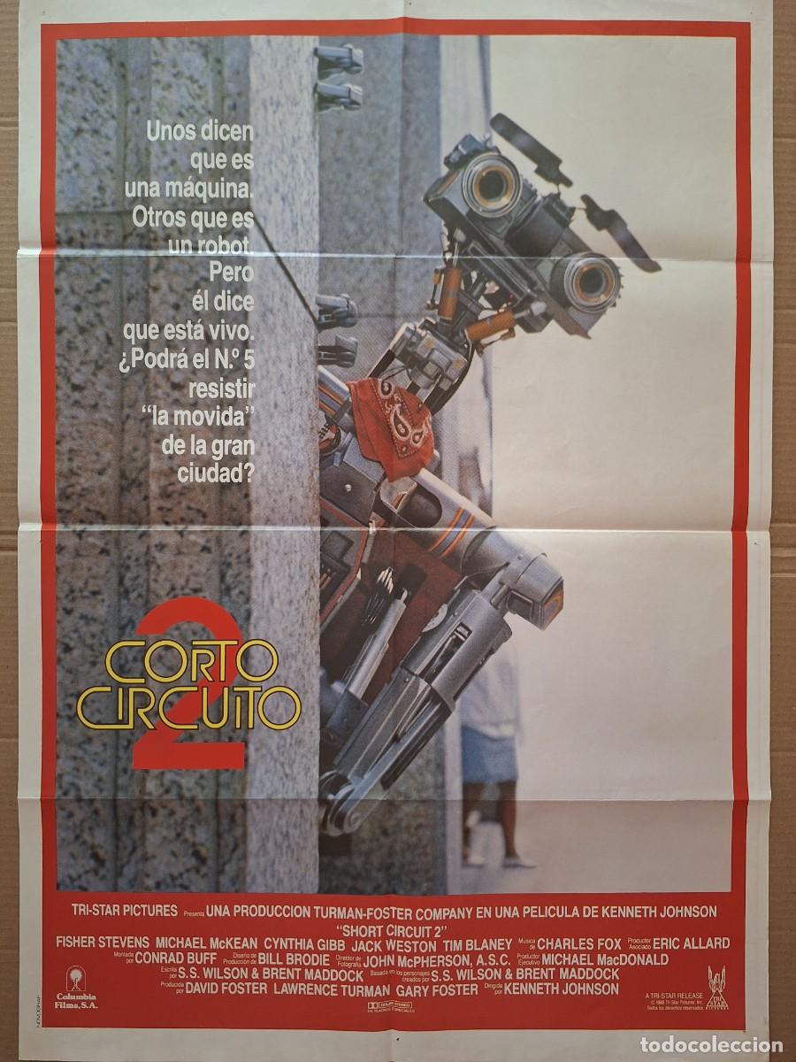 Cine: CARTEL CINE PELICULA CORTOCIRCUITO 2 MICHAEL MCKEAN CYNTHIA GIBB A&Ntilde;O 1988 A 259