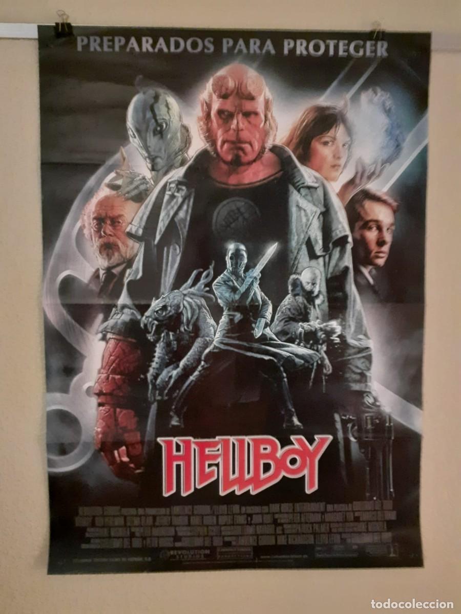 Cine: Cartel de cine original de &eacute;poca - Hellboy (2004) Doble Cara Colecci&oacute;n particular