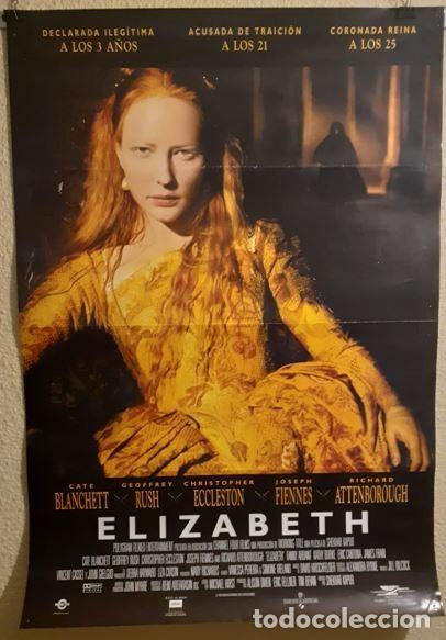 Cine: Cartel original de cine &rdquo;Elizabeth&rdquo; (1998) - Colecci&oacute;n particular