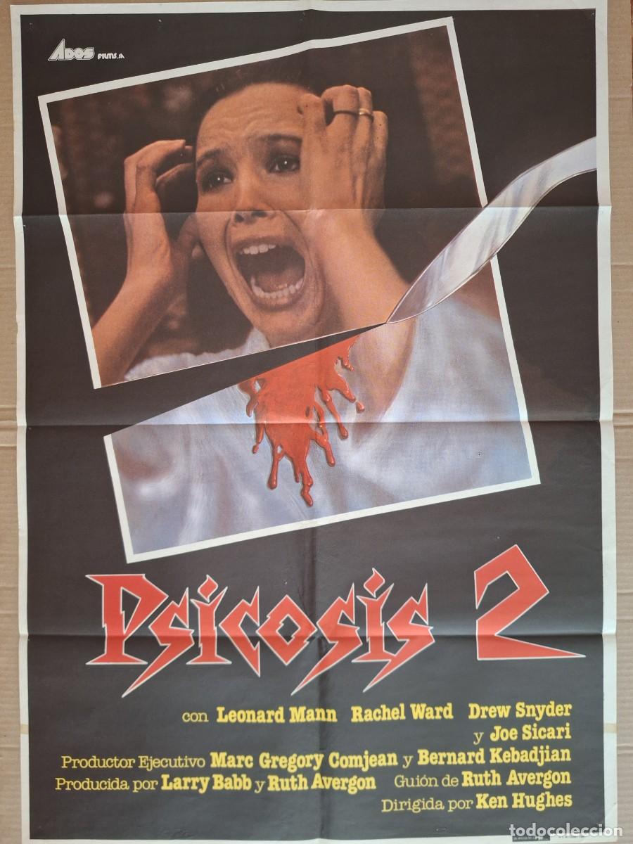 Kino: CARTEL CINE PELICULA TERROR PSICOSIS 2 LEONARD MANN A&Ntilde;O 1982 A 264