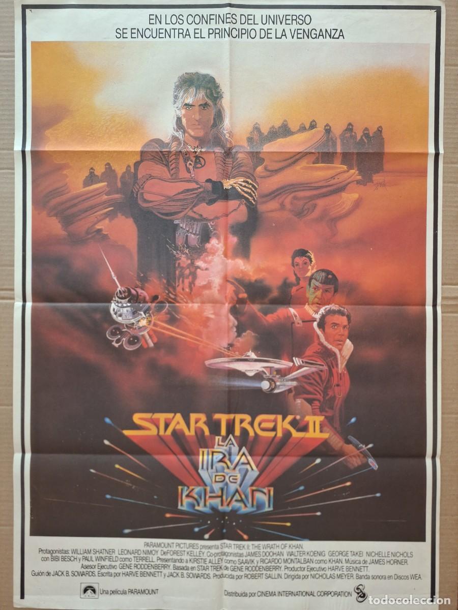 Cine: CARTEL CINE PELICULA CIENCIA FICCION STAR TREK II LA IRA DE KHAN WILLIAM SHATNER A&Ntilde;O 1982 A 265