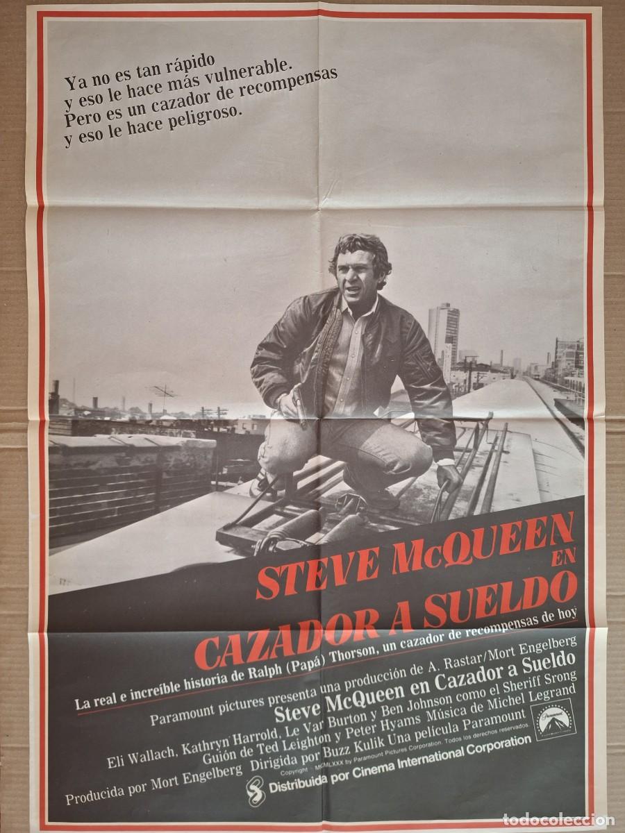 Cinema: CARTEL CINE PELICULA CAZADOR A SUELDO STEVE McQUEEN A&Ntilde;O 1980 A 266
