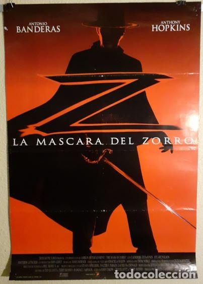 Cine: Cartel original de cine &rdquo;La M&aacute;scara del Zorro&rdquo; (1998) - Doble Cara