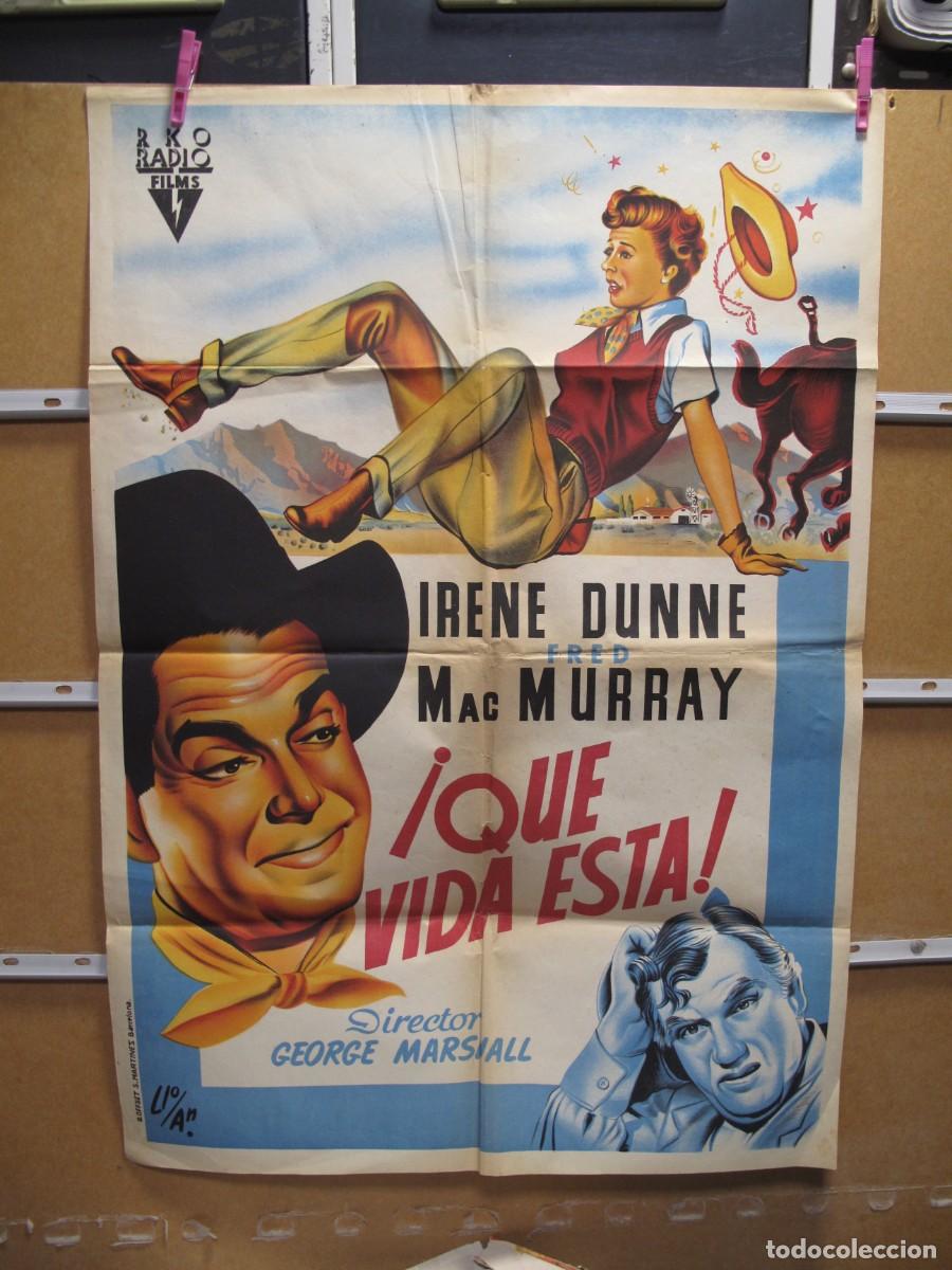 Cine: QUE VIDA ESTA POSTER DE CINE ORIGINAL