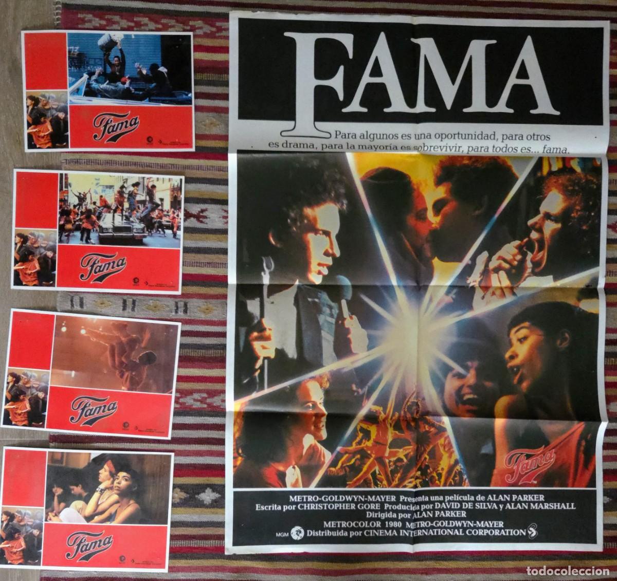 Cine: FAMA 1980 &ndash; Cartel original de estreno + 4 fotocromos exhibidos en cine