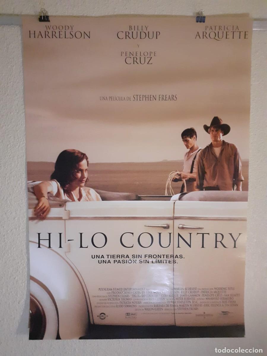 Cine: Cartel original de cine &rdquo;Hi-Lo Country&rdquo; (1998) Stephen Frears - 98x68 cm