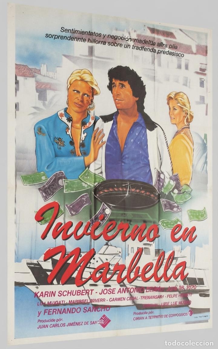 Cinema: Invierno en Marbella. Cartel Cine