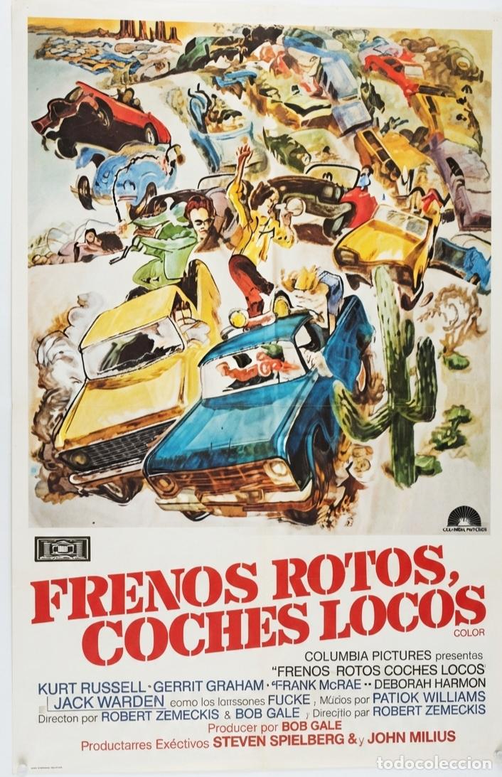 Cinema: Frenos rotos coches locos. Cartel Cine