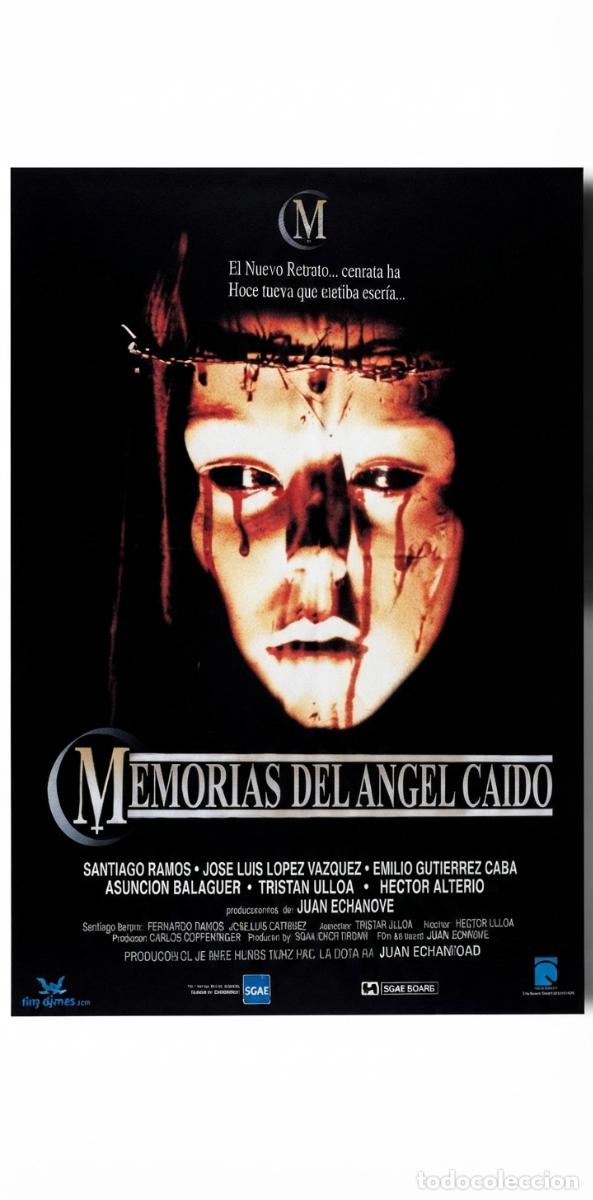Cinema: Memorias del &aacute;ngel ca&iacute;do. Cartel Cine