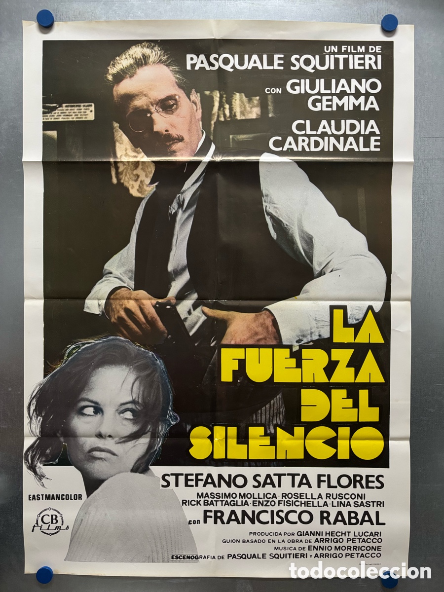 Cine: LA FUERZA DEL SILENCIO, Claudia Cardinale, Francisco Rabal - A&Ntilde;O 1977