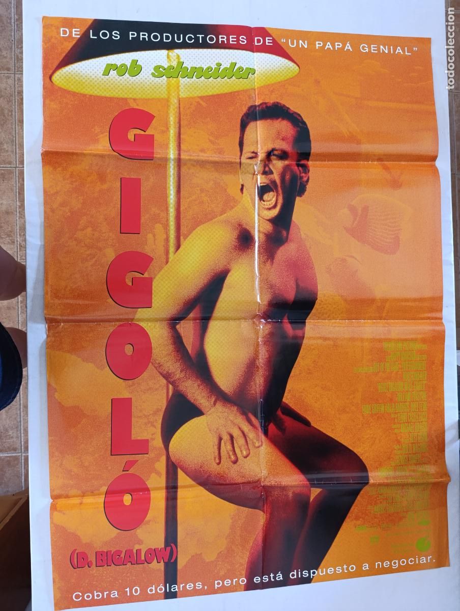 Cine: POSTER ORIGINAL GIGOLO - 97 X 69 CM - ROB SCHNEIDER (387)