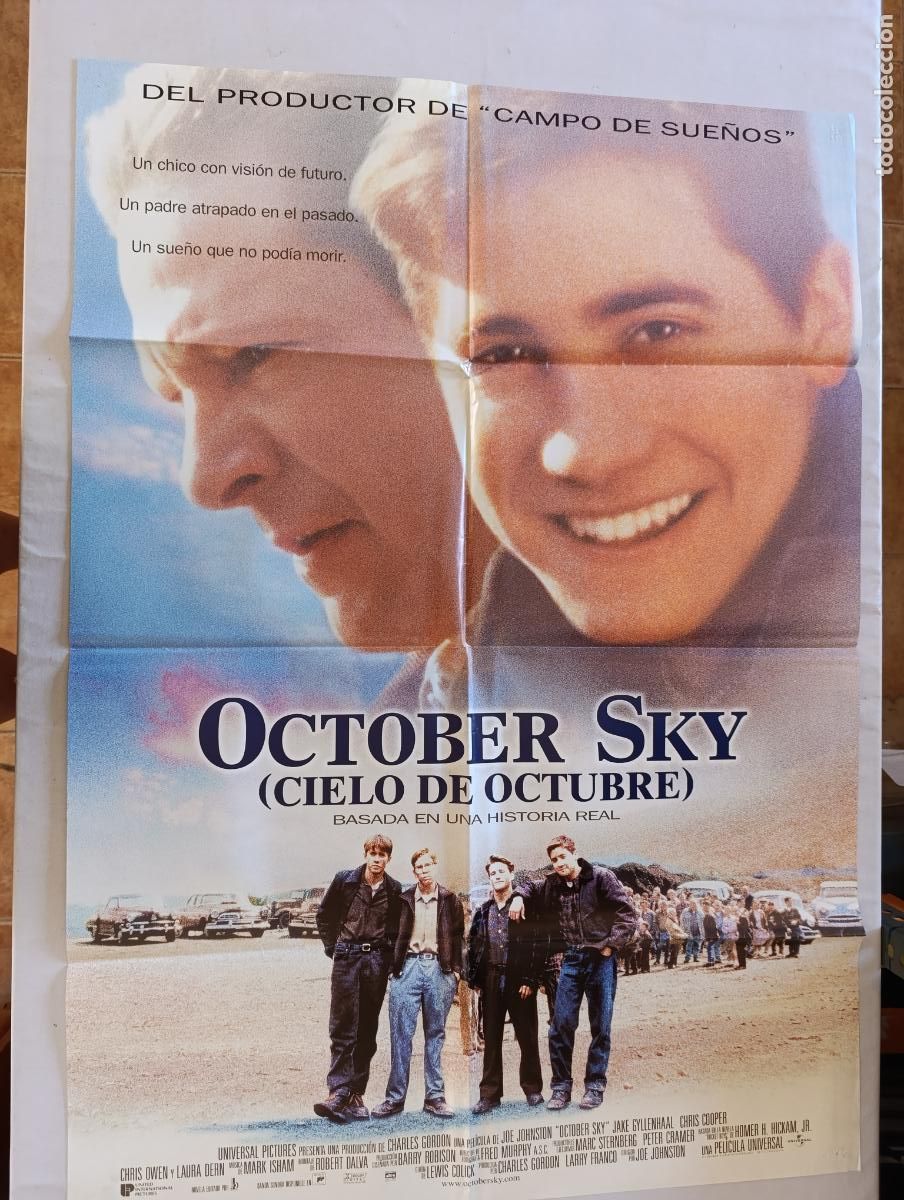 Cine: POSTER ORIGINAL OCTOBER SKY (CIELO DE CTUBRE) - 96 X 68 CM (385)