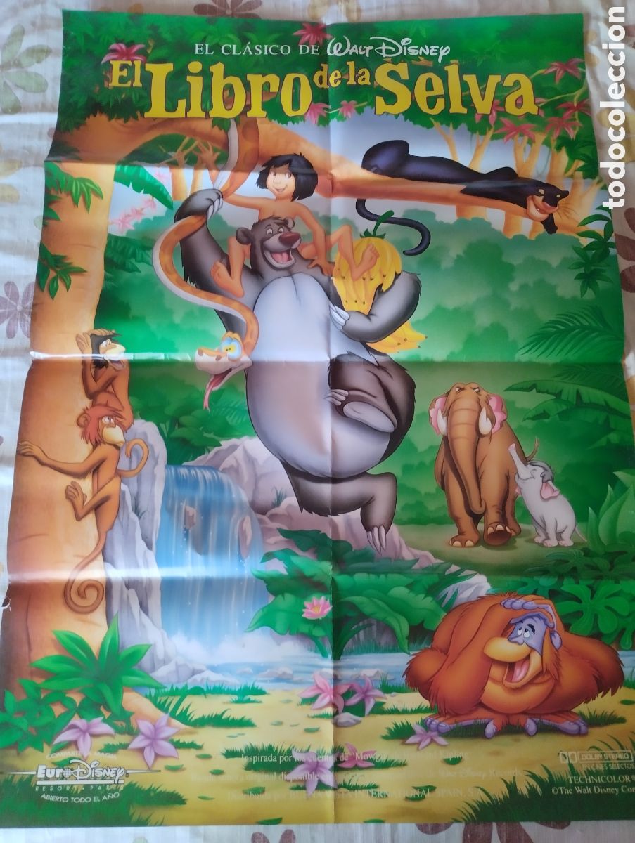 Cine: CARTEL POSTER 100 x 70 - EL LIBRO DE LA SELVA