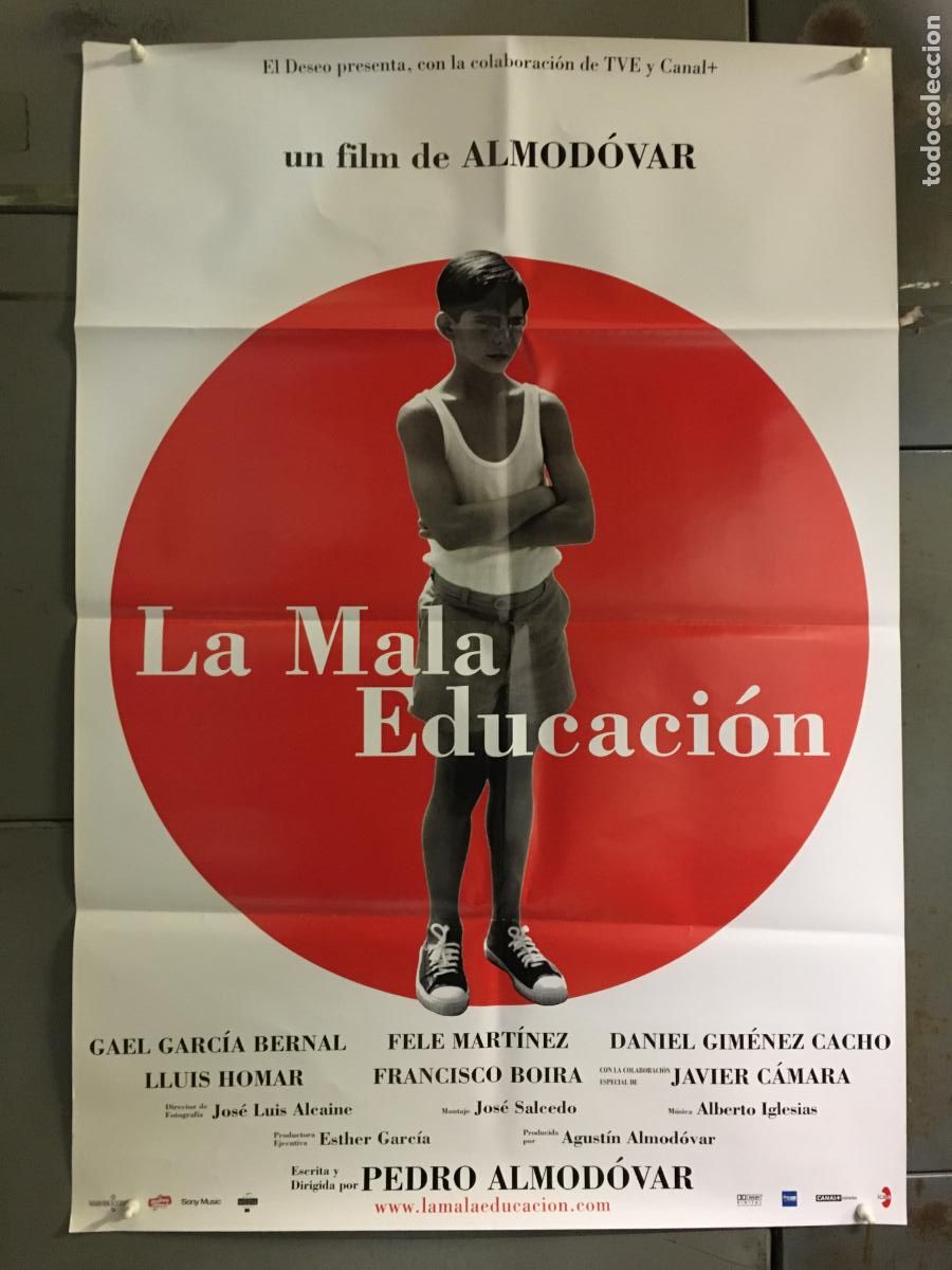 Cine: AFB70 LA MALA EDUCACION PEDRO ALMODOVAR POSTER ORIGINAL 70X100 ESTRENO h0
